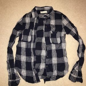 A&F Navy Flannel